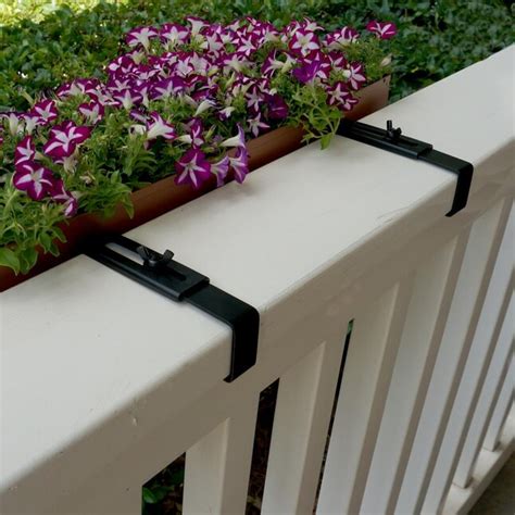 patio life 2 pack 6.75 in steel window box brackets|Patio Life 2 Set of 2.